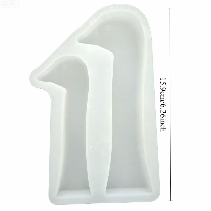 Easter Spring Two-tier Cute Desktop Decoration Ornament Silicone Plaster Mold Candle Making Mold For Diy Crafts