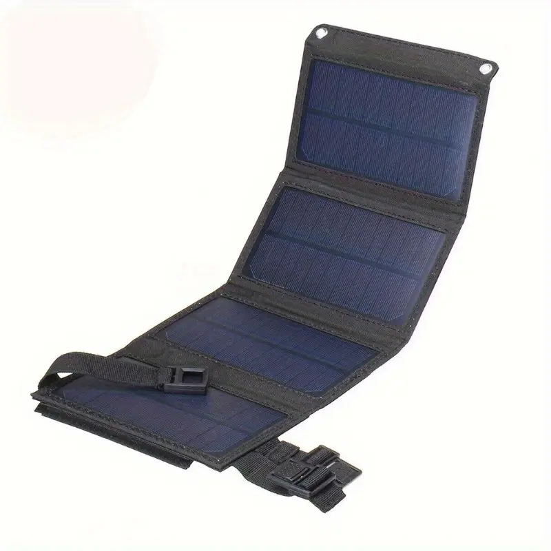 1pc 20w portable solar panel - usb-powered outdoor power bank with 4 usb ports, compact & lightweight design for camping, travel, home use - solar phone charger, camper accessories, solution, durable solar panel Product details 3