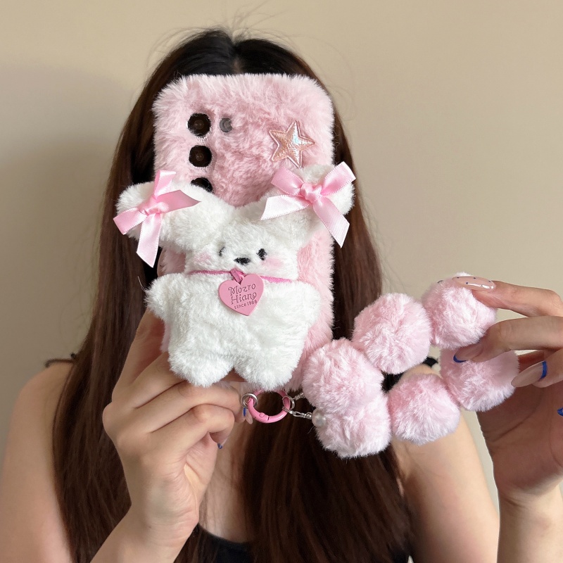 item picture phone case biscuit dog phone case is suitable for samsung galaxy m20 m30 15 m35prom35m21m31m30 10m22 mens phone case protective case warm autumn furry three dimens  winter funny   suitable for   christmas valentines day