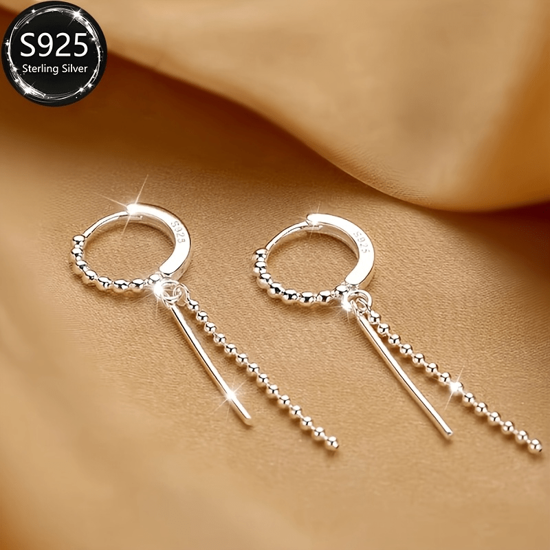 Fashion Geometric Chain Tassel Earrings