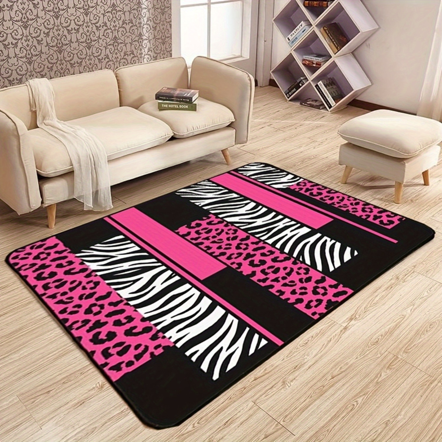 Modern Luxurious Area Rugs For Living Room, Floor Carpet For Bedroom, Flannel Carpets Home Decor Rugs, Hotel, Non-slip Machine Washable Carpet, Cute Aesthetic Stuff Home Decor Room Decor
