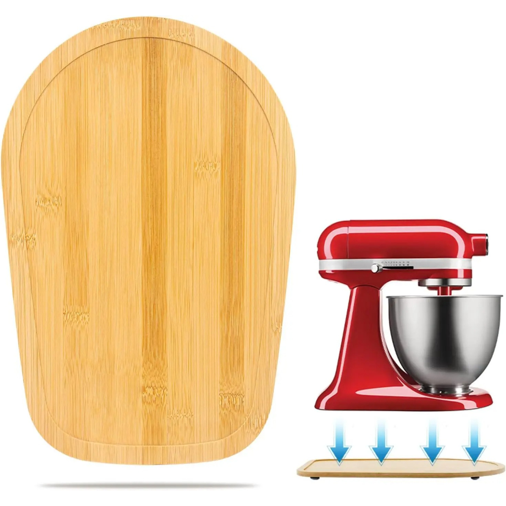 1pc Sliding Pad For 4.5-5-quart Stand Mixer, Bamboo Mover Sliding Tray For Tilt Head Stand Mixer