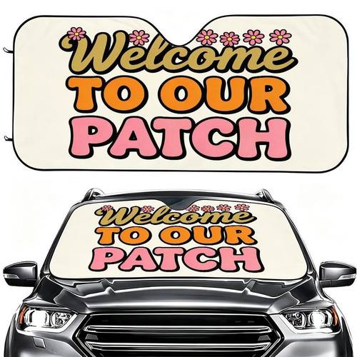item picture festive welcome to pumpkin theme car sun visor halloween decoration auto front window sunshade heat insulation and uv protection for interior and foldable universal fit for most vehicles car cool