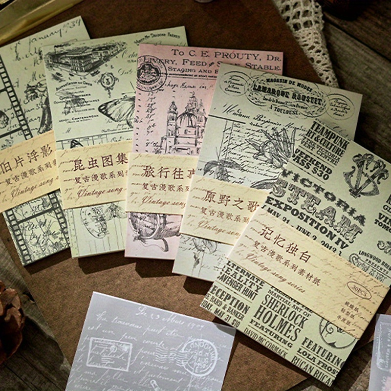 Image of 150 Sheets (5 Pack) Vintage Old Newspaper Paper For Grunge Journal Kit, Art Diary Background, Decoration, Aesthetic Room Decor, Wall Art Craft Project, Collage Mixed Media Notebook