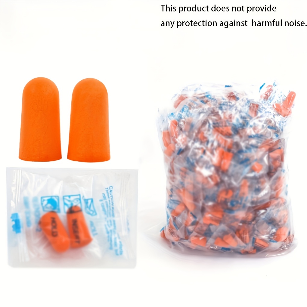 48pcs 24 pairs of sleep sound proof earplugs noise proof learning noise reduction sound proof earplugs reusable and comfortable suitable for air travel work and learning light and soft foam design