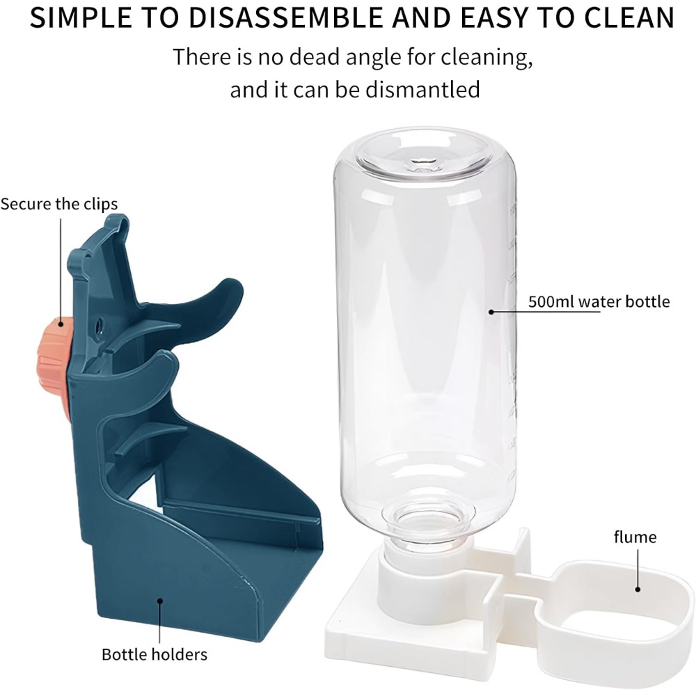 2pcs Hanging Automatic Water Dispenser for Small Animals