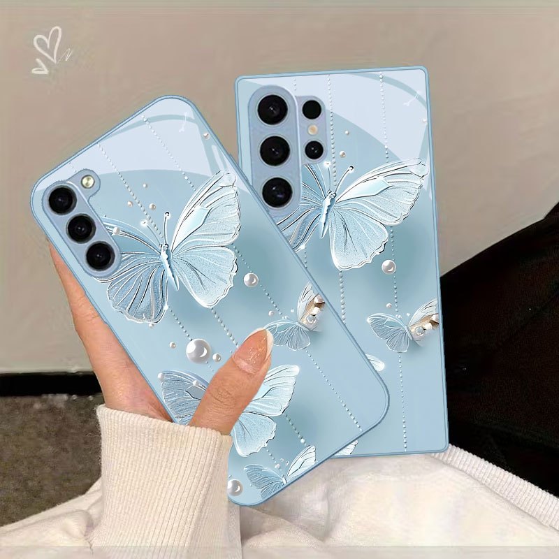 TEMU Phone Case - Pearl Printed Phone Case Suitable For Galaxy S9+/s10/s20+/s20 Ultra/s21 5g/s21+/s22/s23 Plus/s24 Plus/s25/s25 Edge/note 9/note