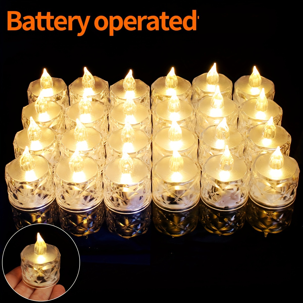 Sensor Fensterkerzen 6 Stück - LED Mit 3D Flammen Effekt - Automatisch