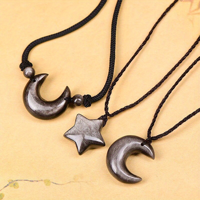 

Natural Silvery Pendant Necklace