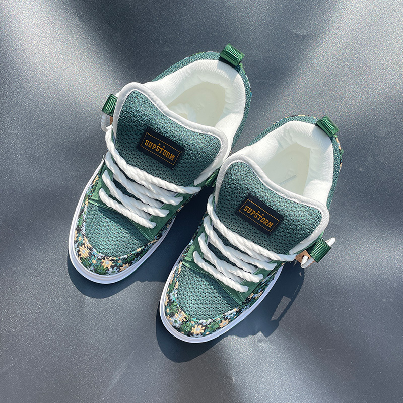TEMU New Versatile Shoes With Small Floral Patterns For Men And Women, Featuring Original Embroidery, Casual Large Size Sneakers