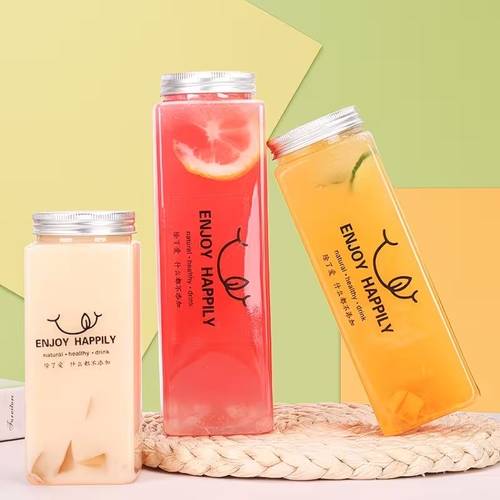 24pcs 8 bottles 8 caps 8 stickers transparent portable beverage containers suitable for milk and water stylish and reusable accessories are perfect for camping travel and making them a must have for bev