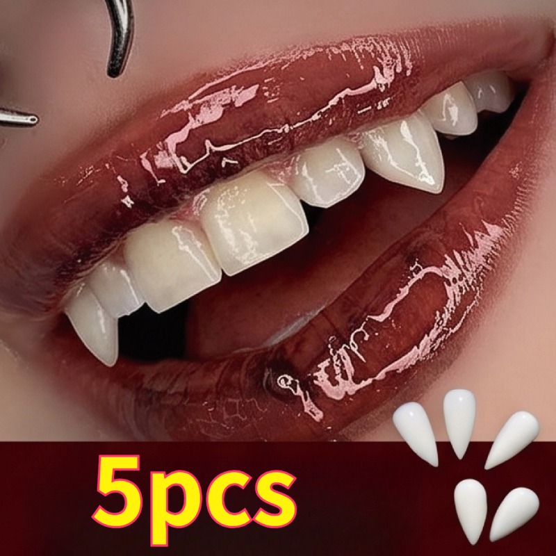 Halloween Hip-Hop Teeth Fake Teeth 5pcs Set for Cosplay