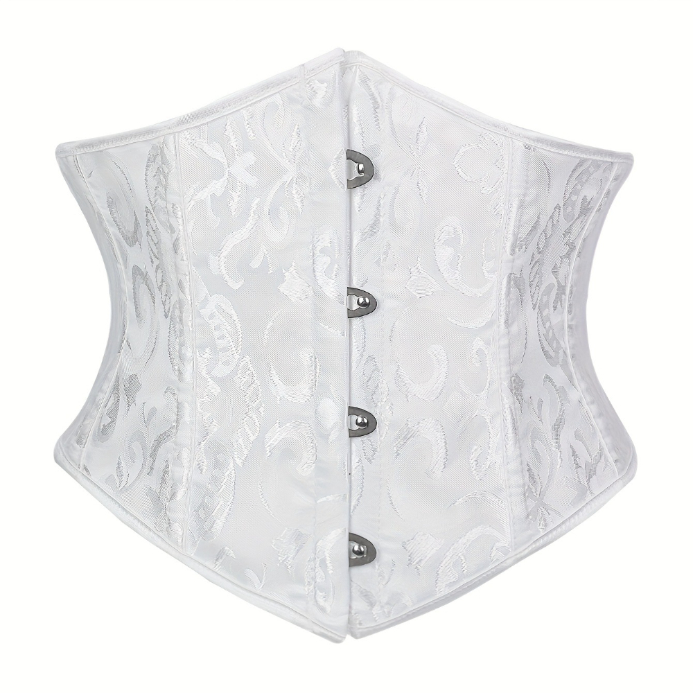 TEMU 1pc Women's Short Boned Corset, Outerwear Bustier Waist Trainer Body Shaper, Suitable For Parties And Everyday Wear