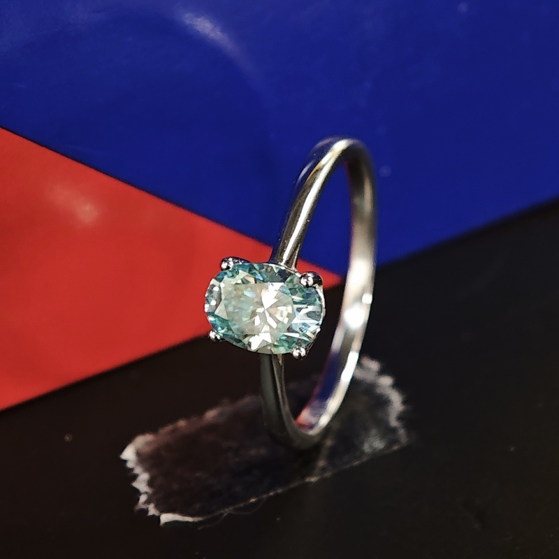 Women's 3 Carat Moissanite Engagement Ring, Classic Style