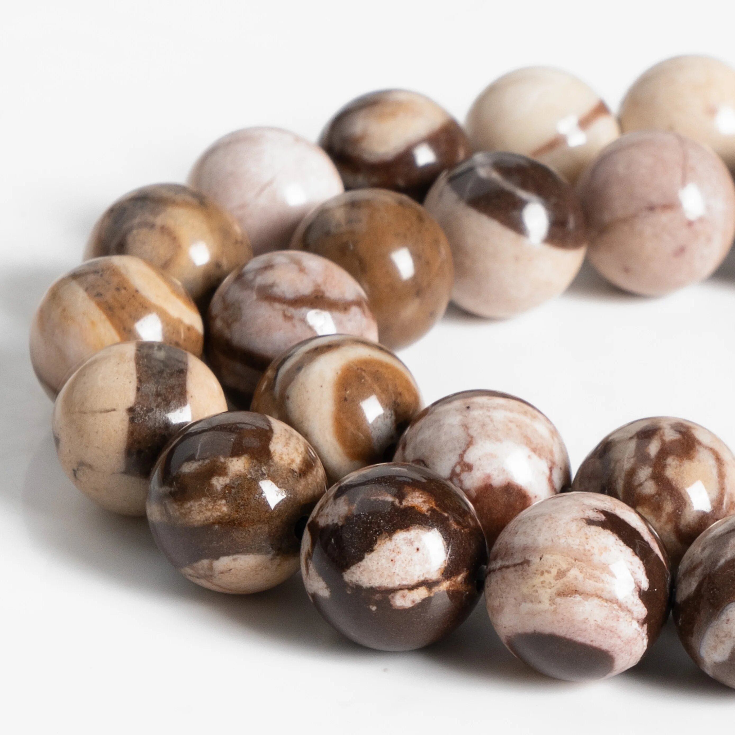 Natural Australian Agate Brown Gemstone Round Loose Beads For Jewelry Making 4-12mm
