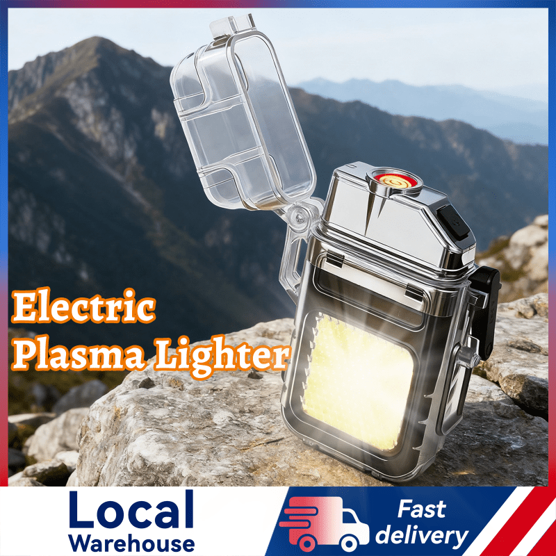 TEMU Heymyth Usb Plasma Lighter, Flameless Electric Lighter With Dual Arc Plasma Beam, Windproof And Rechargeable, Stylish
