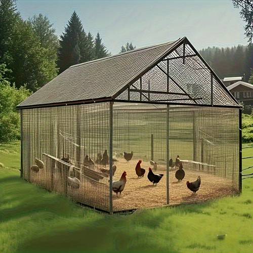 soft anti aging plastic cloth chicken coop support not included suitable for 3 4 hens and chicks resistant outdoor poultry shelter with ventilation mesh resistant design easy to assemble ideal gift for chicken keepers