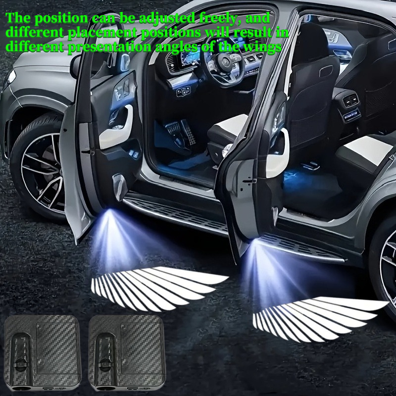 TEMU Multi-functional Dual-use Ambient Light For Home And Vehicle Use, Easy And Convenient Installation, Easy To Carry, Car Door Welcome Projection