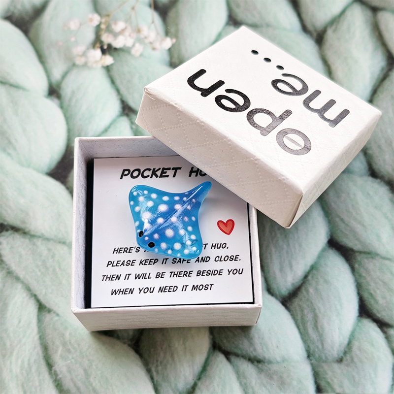 TEMU Fun Ocean Gift, Surprise Box, Gift Packaging Box - With Mini Greeting Card, Ocean Animal Decoration, Ocean Animal Gift, For Family, , , Suitable