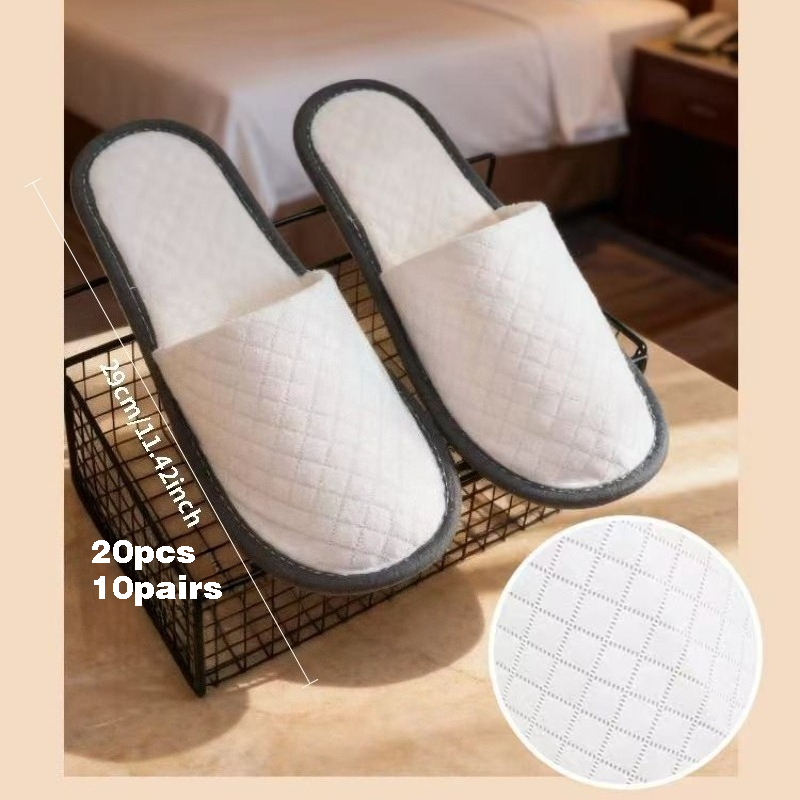 TEMU 20 pezzi 10 pezzo di ciabatte SPA, lussuose ciabatte usa e getta gamma, esperienza confortevole, set di forniture per pedicure usa e getta per