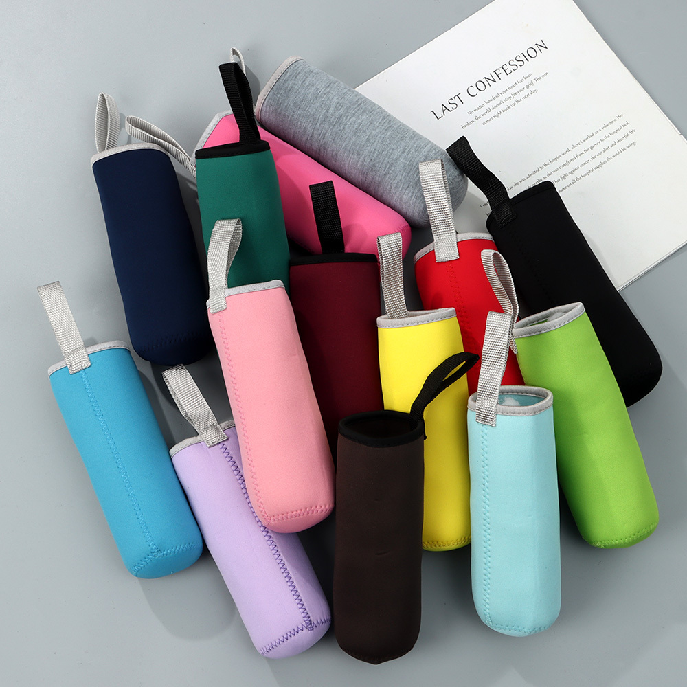 AMARY Neopren-Wasserflaschen-Tasche Mit Schultergurt – Isoliert, Für 750 Ml Flaschen, Meerjungfrau-Design