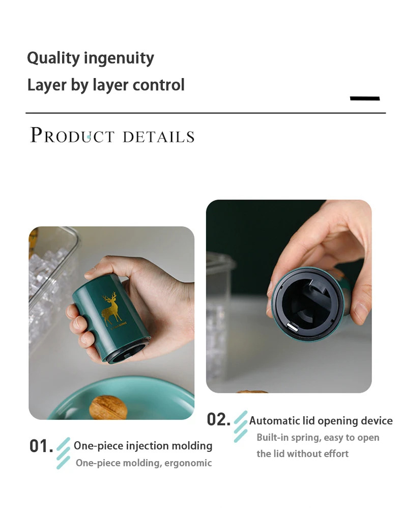 Nymph'S Innovative Magnetic Automatic Beer Corkscrew Features a Plastic Casing, Making It a Handy Tool for Bars And Gatherings. Perfect for Birthdays, Family Events, Outdoor Fun, Picnics, And As a Home Bottle Opener, Portable Bar Gadget Nymph