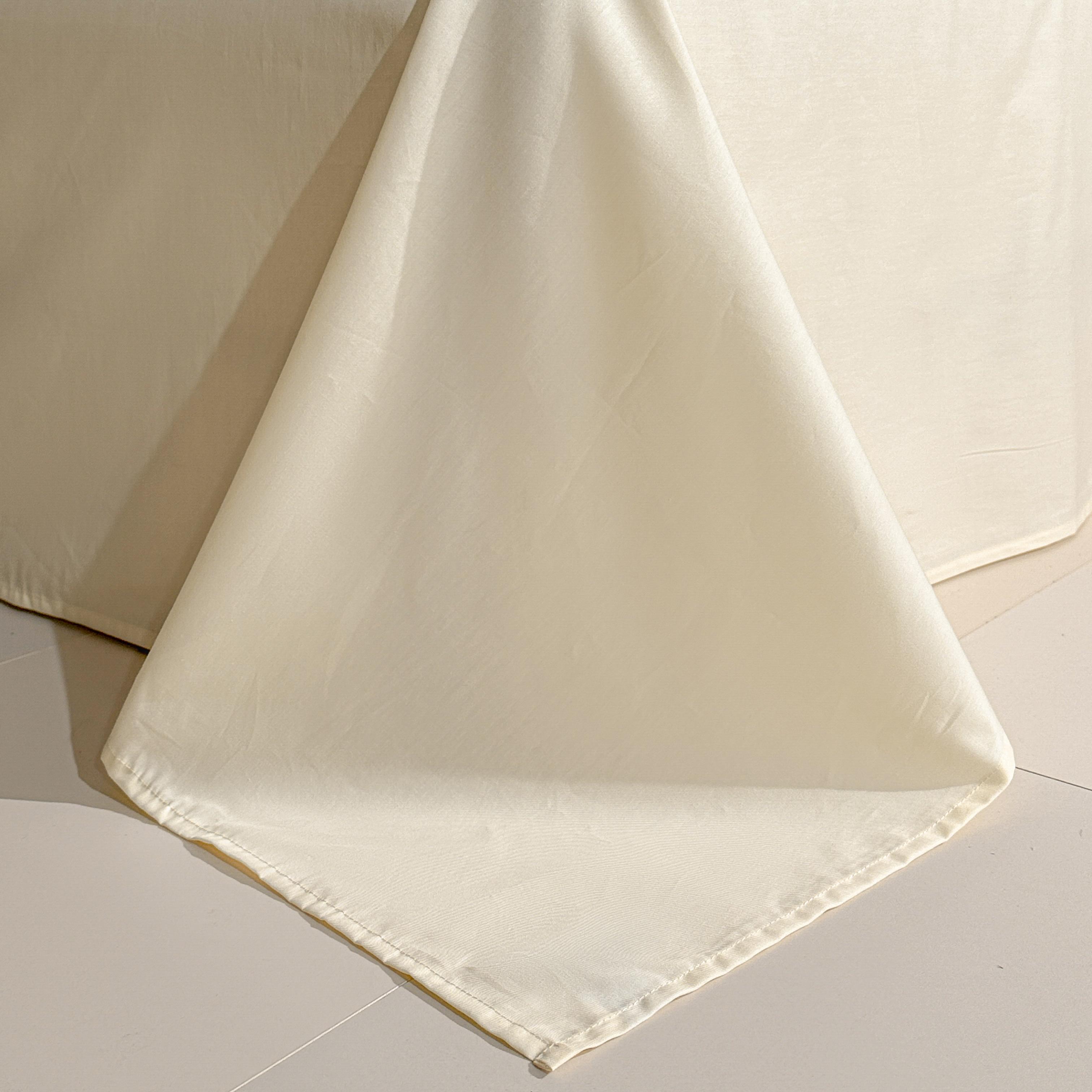 4pcs Luxury 100% Cotton High-Quality Duvet Cover Set, 1 Duvet Cover+ 2 Pillowcases+ 1 Flat Sheet, Soft Skin-Friendly Breathable, All Season for Single& Double Bed, Machine Washable, Ideal for Home, Dorm, Bedroom, Apartment& Guest Room