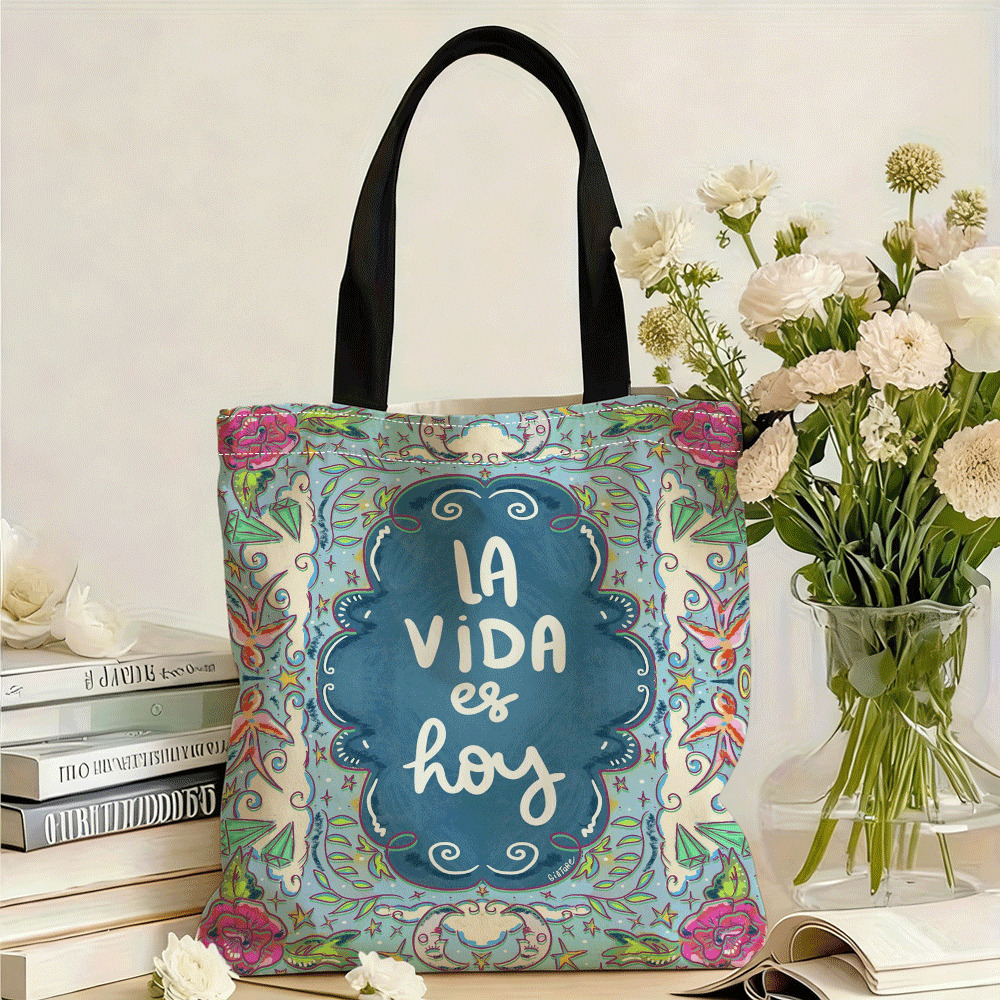 TEMU 1 ud. Bolso de decorativo para mujer con temática de " Es Hoy", ideal para el ocio diario y las compras. con, diseño de bolso de portátil, bolso