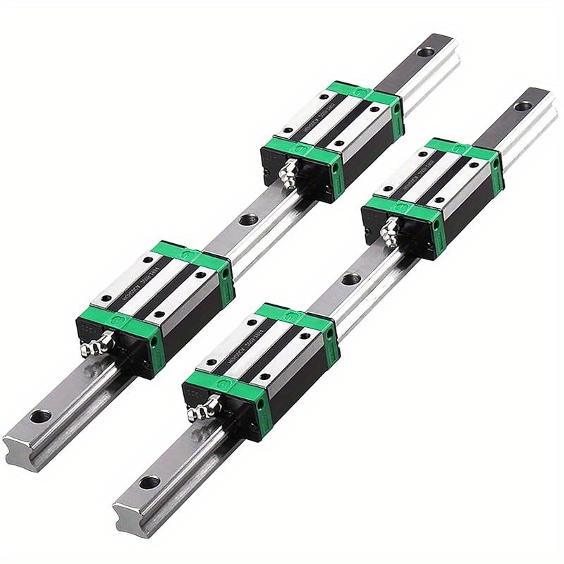 Image of 2 X Hgr20 600mm Linear Guideways With 4 X Hgh20ca Bearing Blocks For Diy 3d Printers, Cnc Machines, Etc.