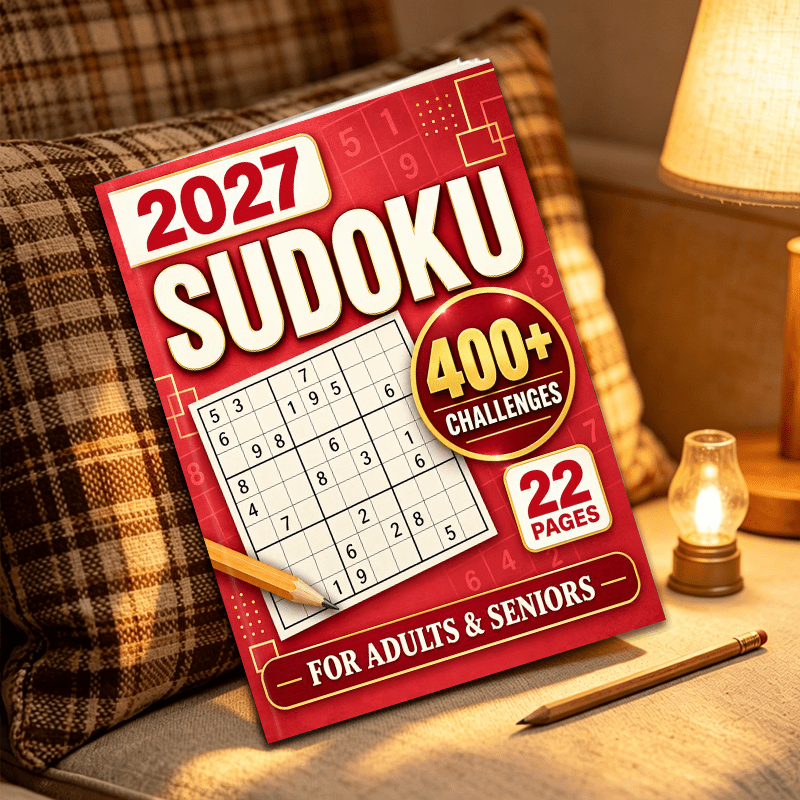 2027 New Adult Solitaire Puzzle Book