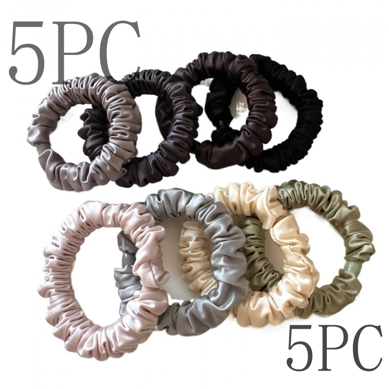 satin hair ties korean hair scrunchies high elastic hair band no damage hair rope   accessories thick hair ties   ring