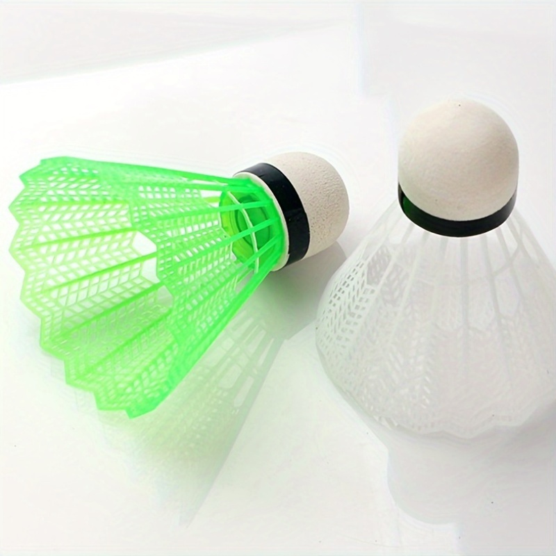 5 pack mixed color badminton shuttlecocks durable pa nylon lightweight easy to track ideal for outdoor   complete badminton set details 7