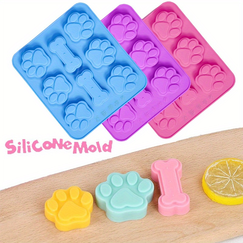 

Molds Set Dog Shaped, Reusable Ice Trays & Molds For Dog Treats, Pudding, & Biscuits