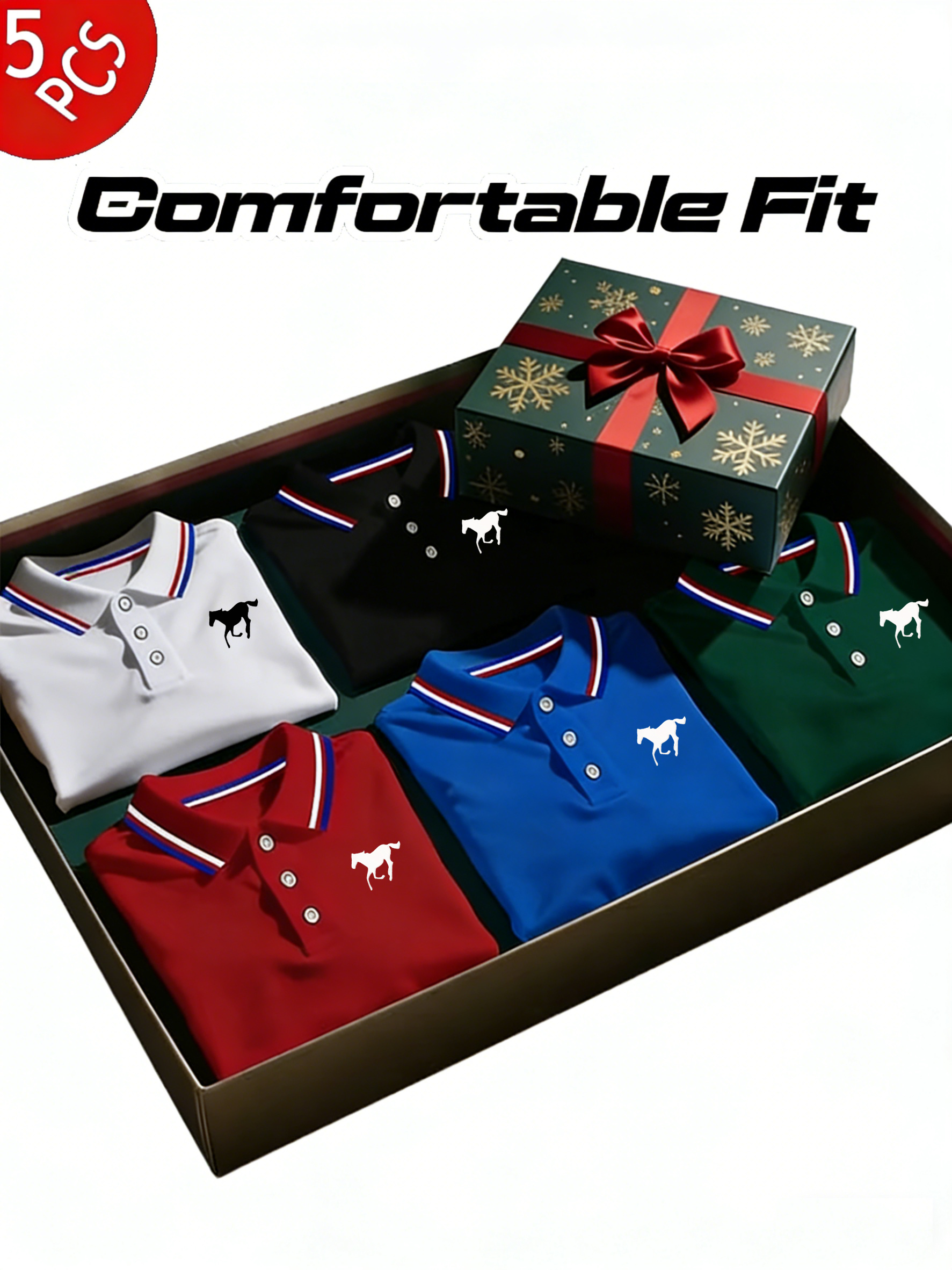 5pcs mens   shirt set casual fashion loungewear solid short sleeve   print contrast collar breathable   shirt multiple colors white blue black   red