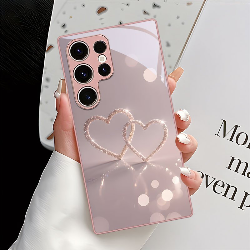 TEMU Phone Case - Heart-shaped Design Phone Case Suitable For For Galaxy S9 /s10/s20 /s20 Ultra/s21 5g/s21 /s22/s23 Plus/s24 Plus/s25/s26 Edge/note