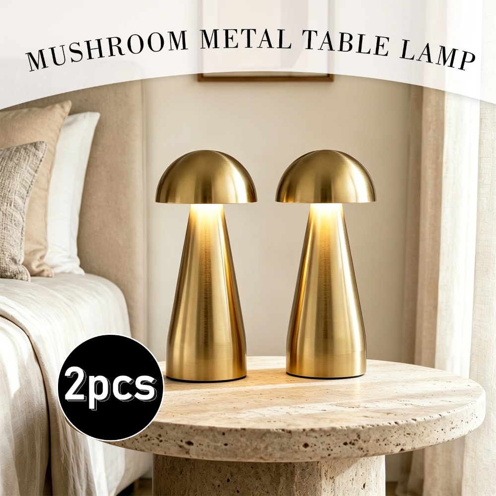 TEMU 2 Table Lamps, Usb Charging, Built-in 1200mah Battery, Dimming, Adjustable Color Temperature, Bedroom Lighting Lamp, Bedside Table Lamp, Room