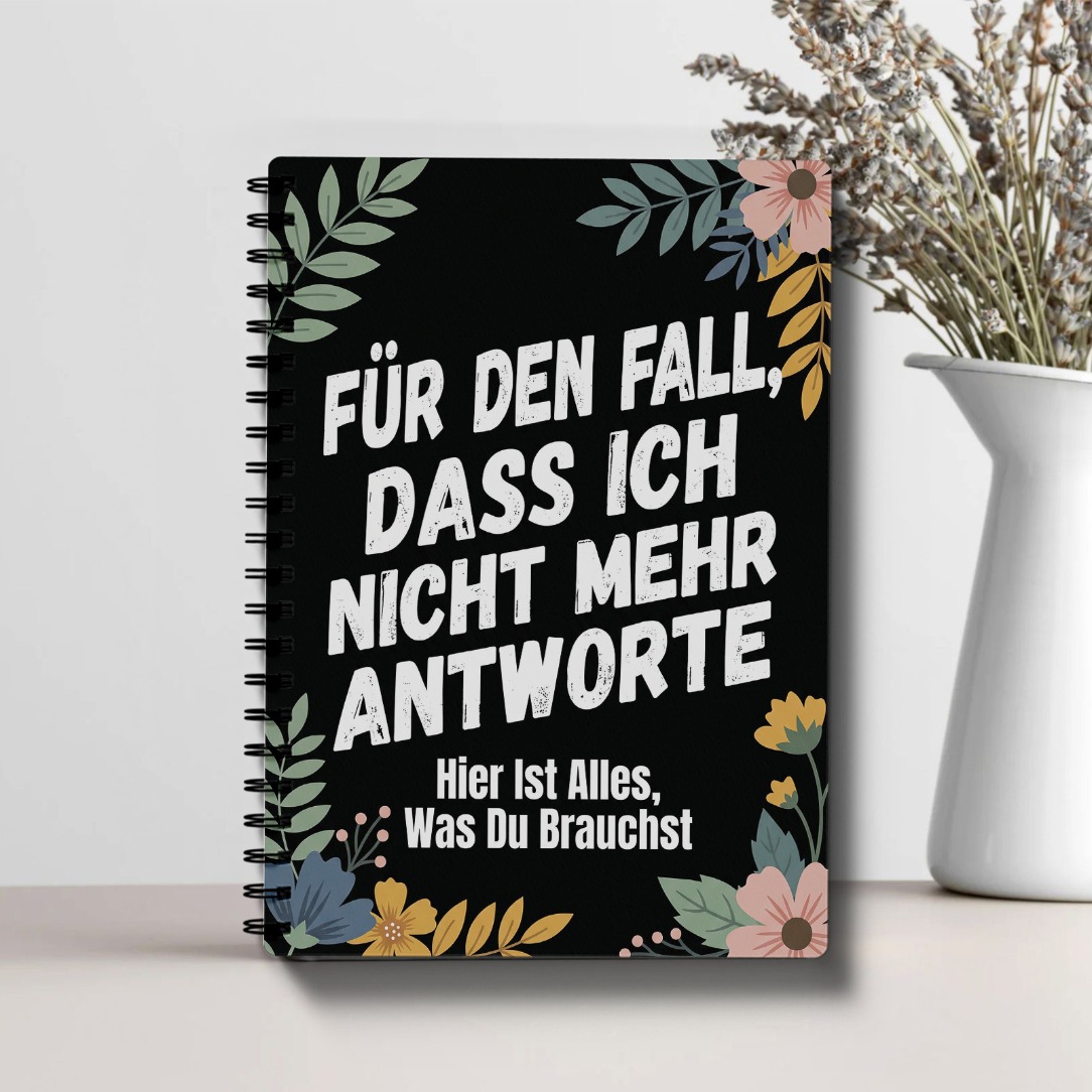 TEMU Planners, 1 A5-sized German Version - Planner, End-of-, With Important Information Log, Funeral Wishes, Emergency Contacts, Family Instructions,
