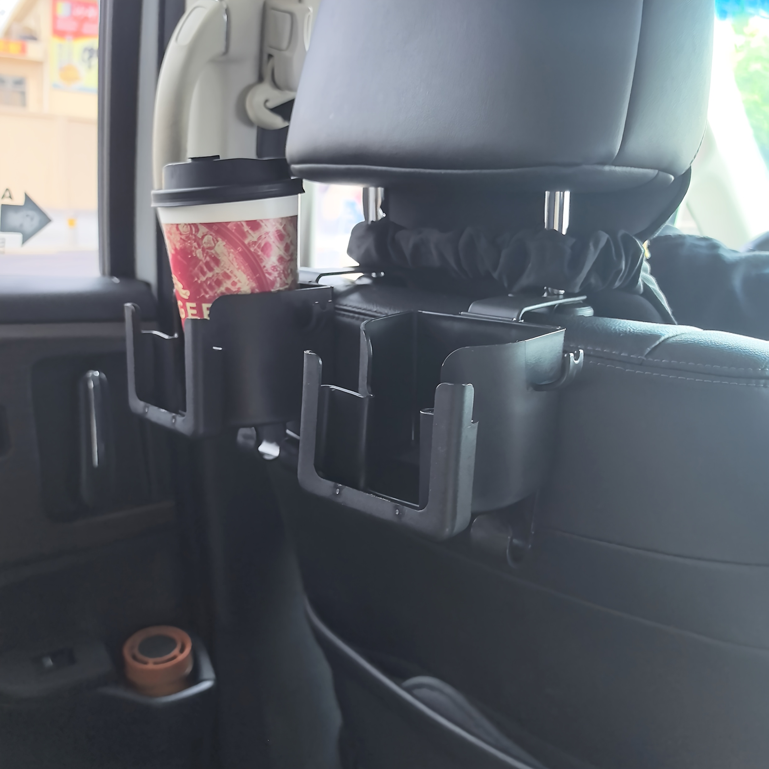 Multi-Function Car Seat Back Organizer with Cup Holder