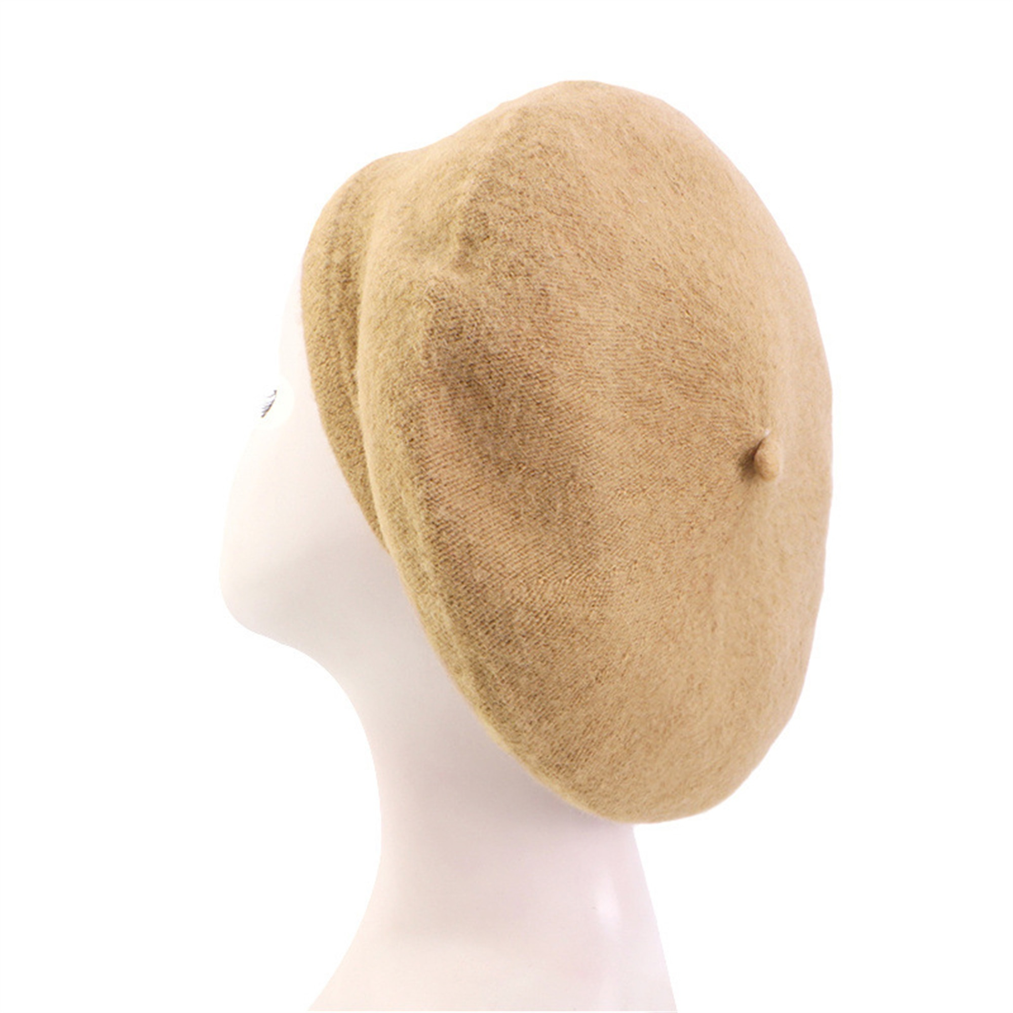 womens french beret hat lightweight solid color winter - Temu display picture 1