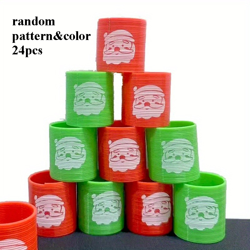 TEMU 12pcs/24pcs Santa Claus Mini Party Gift Bags, Santa Claus Pattern Gifts, Suitable For Easter, Halloween, Christmas, New Year, Etc. (random