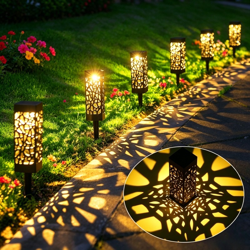 4pcs Smart Solar Outdoor Lighting with Induction Switch