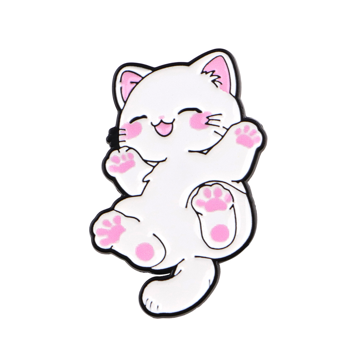 1pc Kawaii Cat Enamel Pin Lapel Pins Badges On Backpack Women's Brooch Clothes Gift Jewelry Fashion Accessories