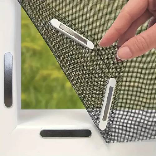 1pc magnetic window screen high cut and without punching mosquito prevention device