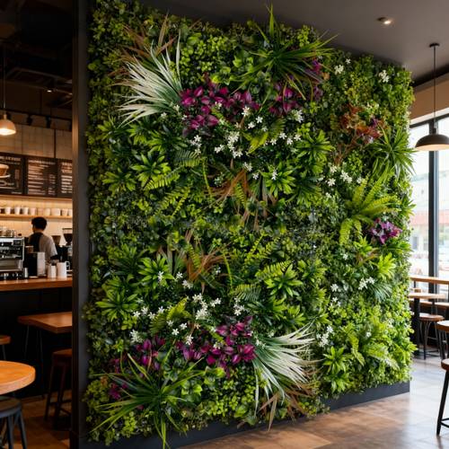 1pc artificial ivy wall 3d green plant wall for indoor and outdoor use privacy fence suitable for cafes restaurants hotels bars shopping malls rooms bedrooms plastic fern simulation