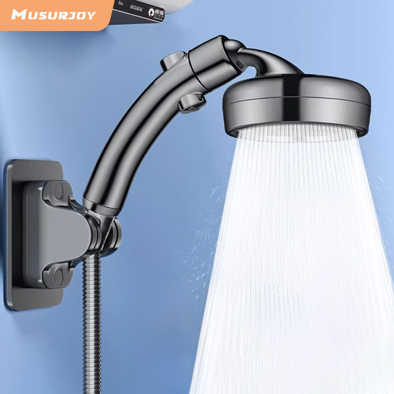 un potente   doccia ad   pressurizzato di  , dotato di un doccia manuale che può anche   utilizzato come    .   una funzione di   dellacqua con un solo   per   in doccia.