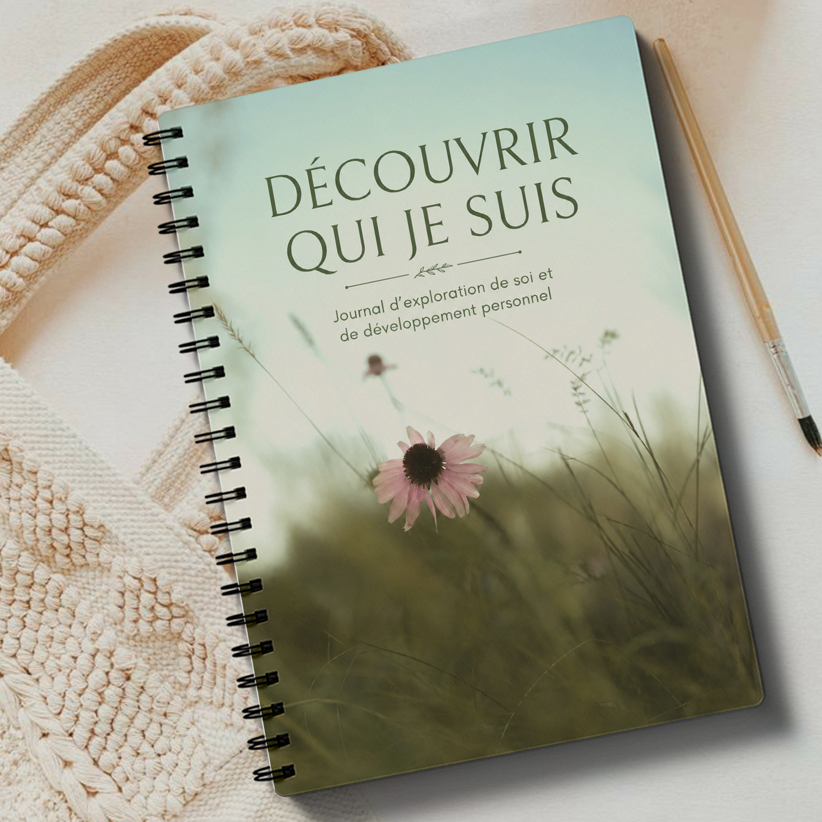 TEMU French Version Planificateur d'Éveil de Votre Force Intérieure : Journal de et de Croissance Personnelle avec Prompts de Réflexion, Objectifs de