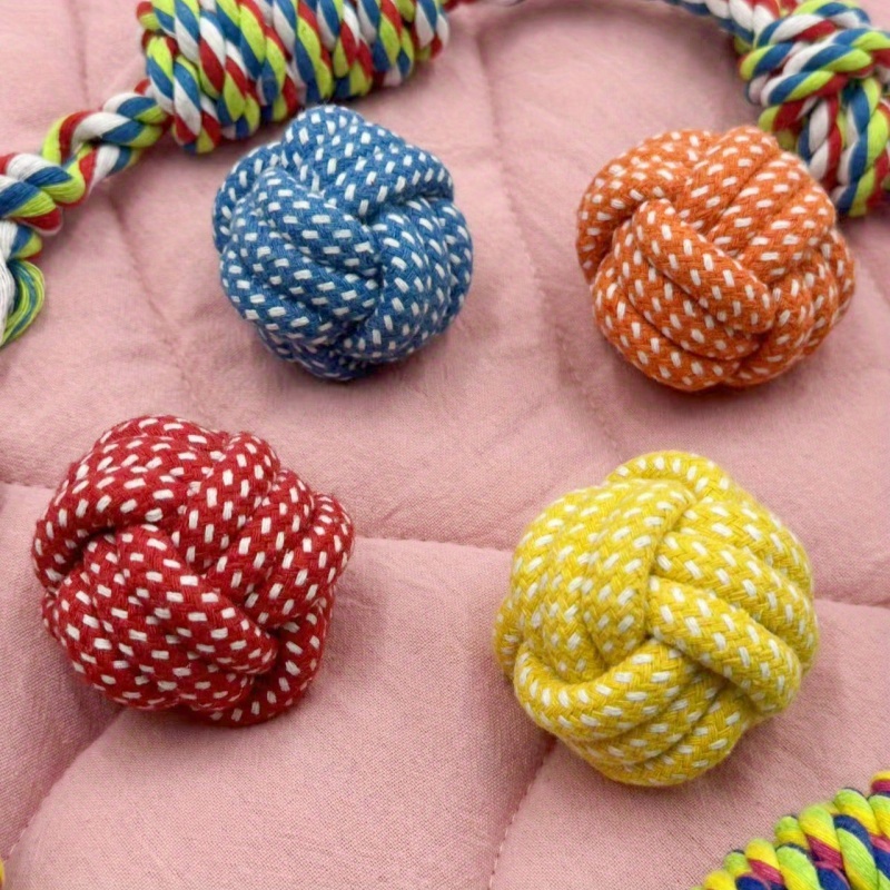 

1pc/2pcs Interactive Rope Dog Toy - Assorted Colors, Chew And Pull Games, Suitable For Small To Medium Dog Breeds, Must-have Pet Toys For Pet Lovers