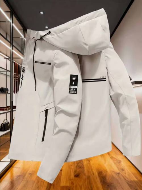 mens hooded windproof softshell warm coat outdoor hiking multi casual sports top