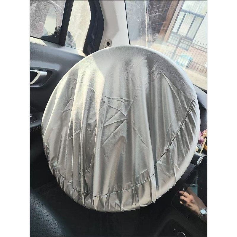 E-shop Auto Lenkradabdeckung mit Sonnenschutz. Polyester Lenkrad Sonnenschutz. Sonnenschutz für Wärmeisolierung und Schutz. 42 cm. Universal Auto