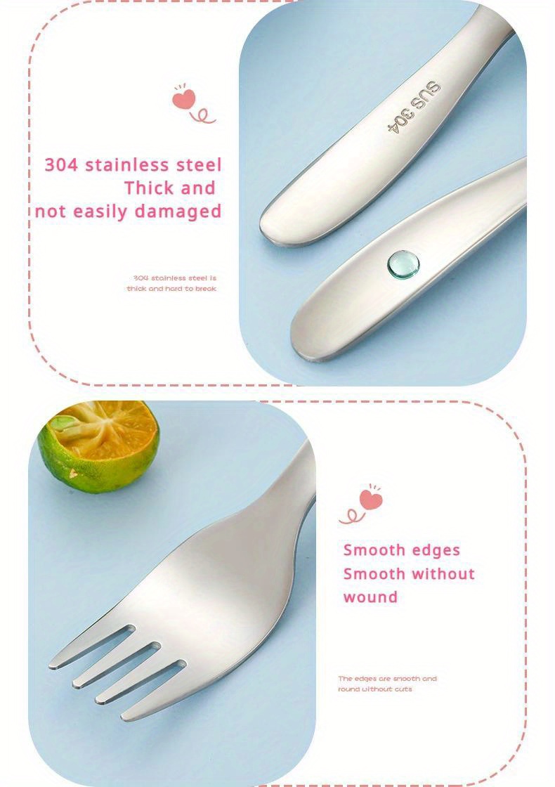 2pcs 1 set portable spoon fork tableware outdoor camping stainless steel cutlery set for hiking outdoor camp cooking supplies Product details 8